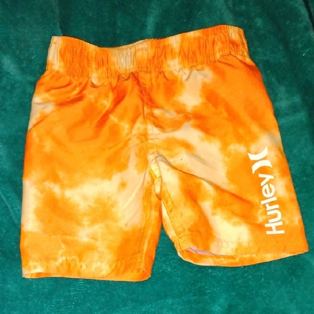 Hurley Kids Tie-Dye Orange Shorts